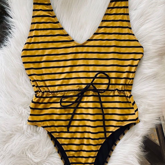 Solid & Striped Michelle Tie-Detailed one piece Striped Swimsuit - Picture 10 of 10